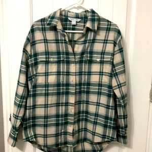 Flannel button up  Size medium